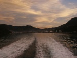 View of Picton from the ferry to the north island