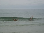 Frank and Anders swimming... or drowning... or something