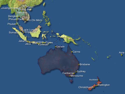 map of south east asia